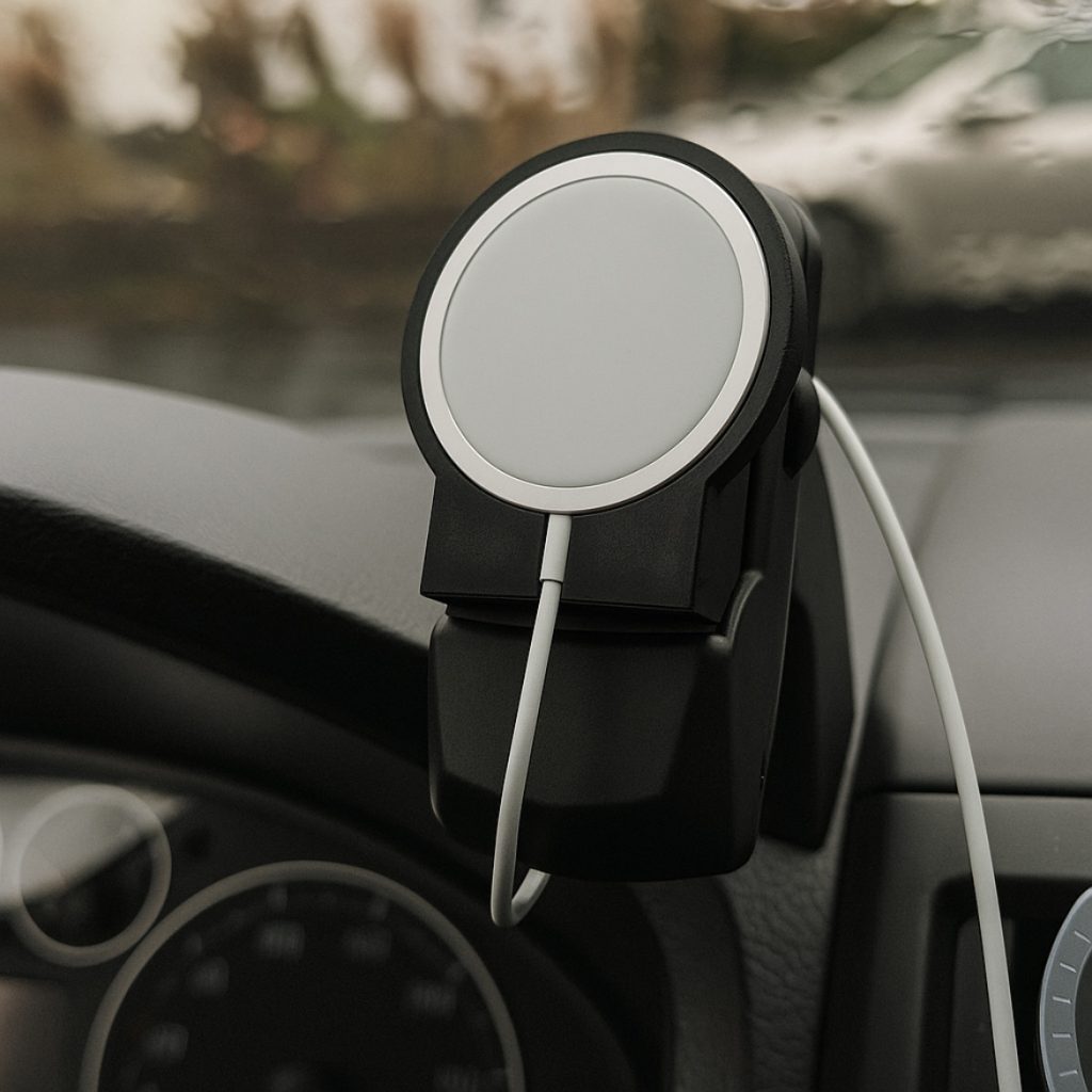 Uchwyt MagSafe VW Passat B6 – adapter DTS MagLock w miejscu fabrycznego uchwytu telefonu