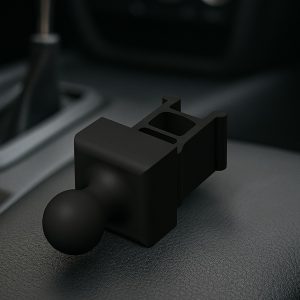 DTS PHONELOCK-MINI – Adapter na kulkę 17 mm z zaślepki nad radiem | Seat Exeo / Audi A4 Cabrio B6/B7