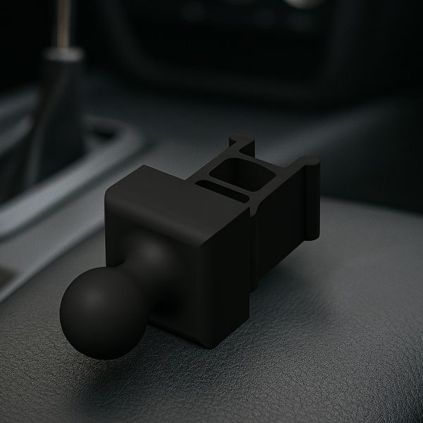 DTS PHONELOCK-MINI – Adapter na kulkę 17 mm z zaślepki nad radiem | Seat Exeo / Audi A4 Cabrio B6/B7