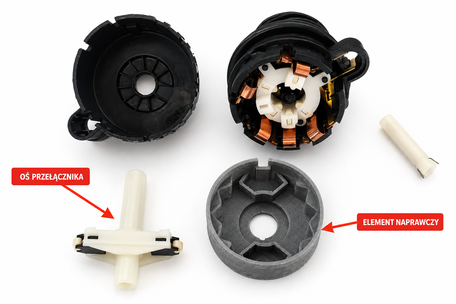Zestaw naprawczy przełącznika świateł BMW E36 13870519